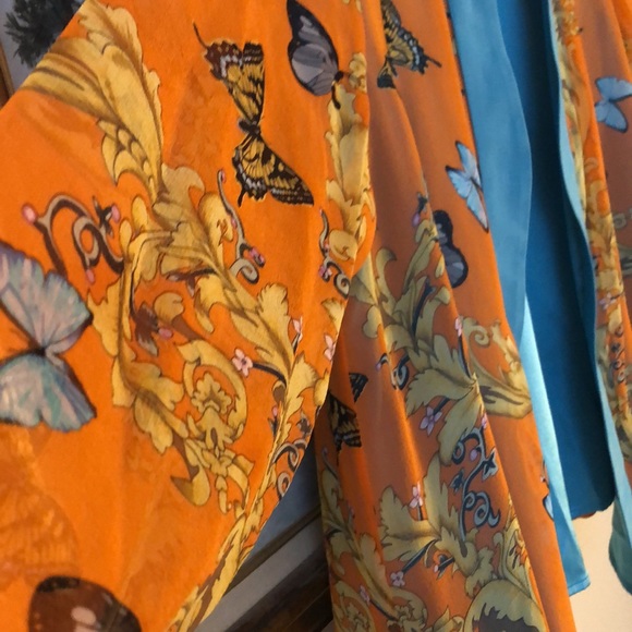 🦋dianaira Stunning Silk, Chiffon Butterfly Open Lined Lightweight over jacket - Picture 2 of 11